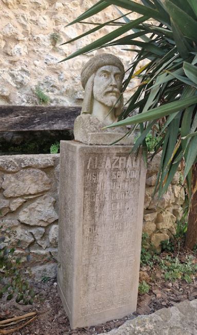 Busto de Al-Azraq en Alcalá de la Jovada