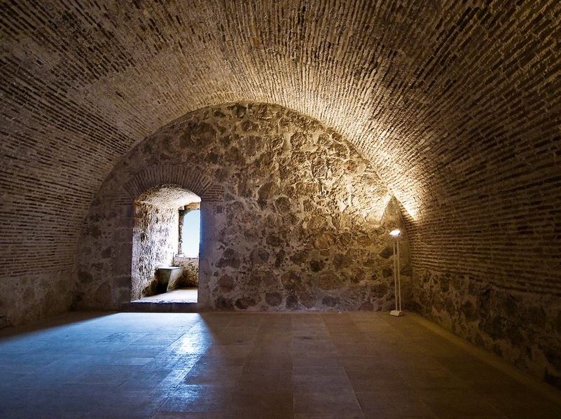 interior del castillo de Villena